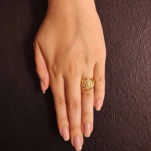 Anel Ouro 18K, Rubis E Diamantes