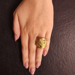 Anel Ouro 18K, Rubis, Safiras, Esmeraldas E Diamante Anel Ouro 18K, Rubis, Safiras, Esmeraldas E Diamante