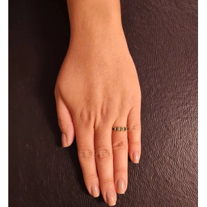Anel Ouro 18K, Safiras E Diamantes