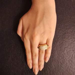 Anel Ouro 18K, Safiras E Diamantes