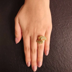Anel Ouro 18K, Safiras E Diamantes