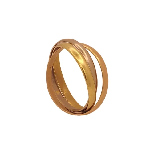Anel Ouro 18K Três Cores
