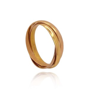 Anel Ouro 18K Três Cores