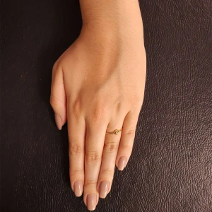 Anel Ouro 18K Tsavorita