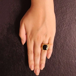 Anel Ouro 18K, Turmalina E Diamantes