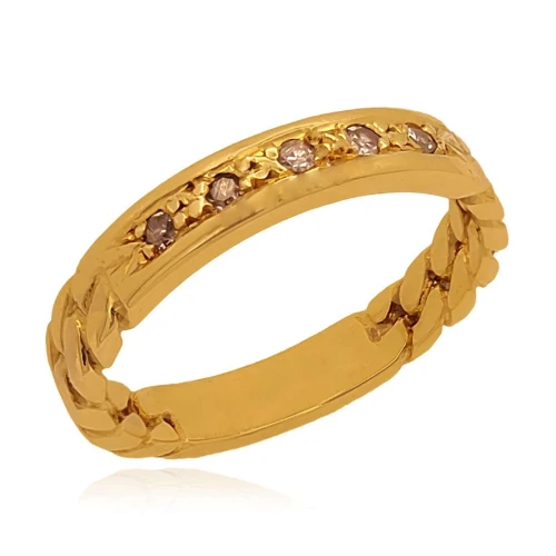 Anel Ouro 18K e Diamantes