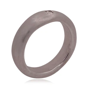 Anel Ouro Branco E Diamante