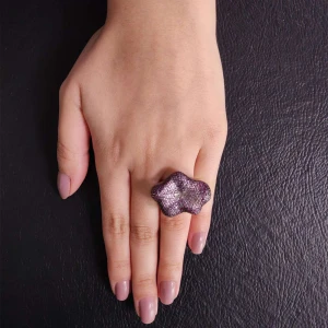 Anel Ouro Branco, Rubis E Diamantes Anel Ouro Branco, Rubis E Diamantes