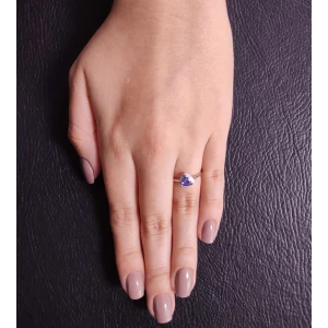 Anel Ouro Branco, Tanzanita E Diamantes