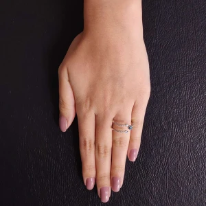 Anel Ouro Branco, Topázios E Diamantes