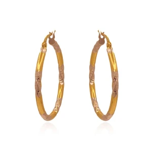 Argolas Ouro 18K Duas Cores