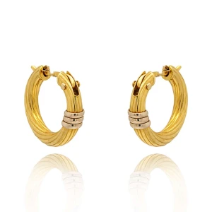Argolas Ouro 18K Duas Cores