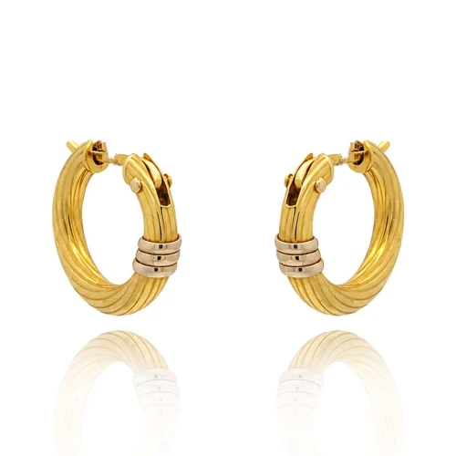 Argolas Ouro 18K Duas Cores