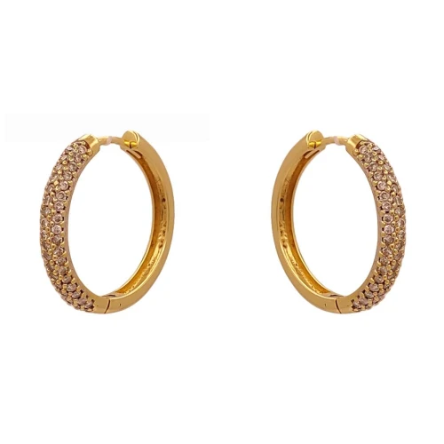 Argolas Ouro 18K E Diamantes