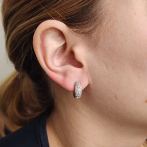 Argolas Ouro Branco E Diamantes Argolas Ouro Branco E Diamantes