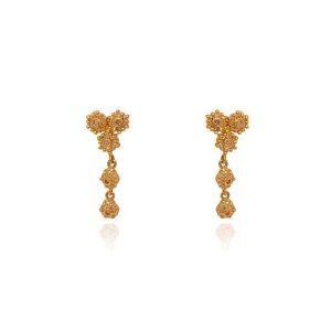 Brinco Ouro 18K E Diamantes