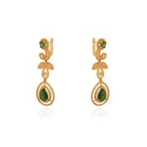 Brinco Ouro 18K, Esmeraldas E Diamantes