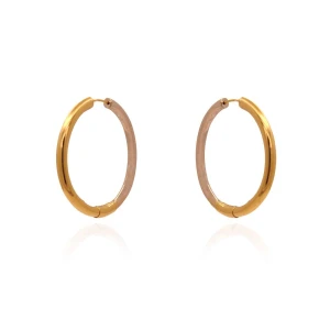 Brincos Ouro 18K Duas Cores