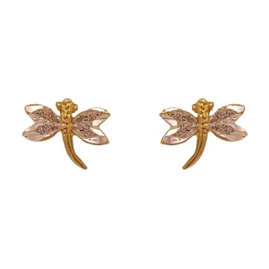 Brincos Ouro 18K Duas Cores