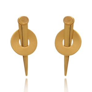 Brincos Ouro 18K E Citrinos
