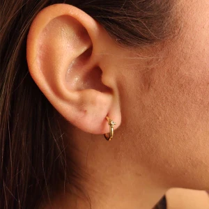 Brincos Ouro 18K E Diamantes