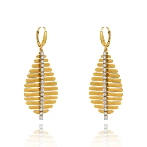 Brincos Ouro 18K E Diamantes