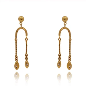 Brincos Ouro 18K E Diamantes Brincos Ouro 18K E Diamantes