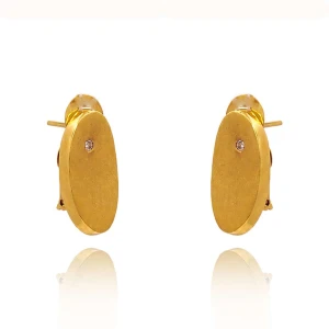 Brincos Ouro 18K E Diamantes