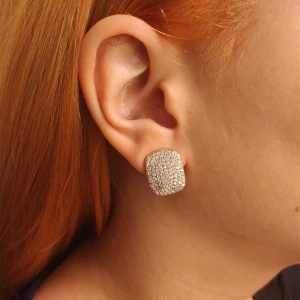 Brincos Ouro 18K E Diamantes Brincos Ouro 18K E Diamantes