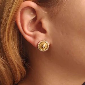 Brincos Ouro 18K E Diamantes