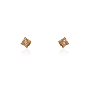 Brincos Ouro 18K E Diamantes