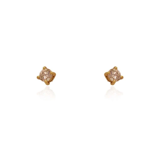 Brincos Ouro 18K E Diamantes