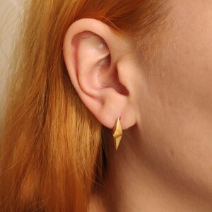 Brincos Ouro 18K E Diamantes