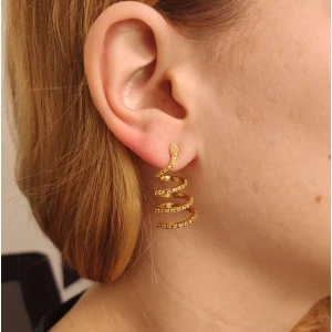 Brincos Ouro 18K E Diamantes