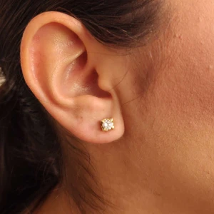 Brincos Ouro 18K E Diamantes