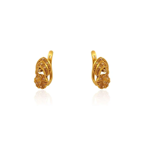 Brincos Ouro 18K E Diamantes