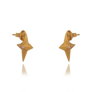 Brincos Ouro 18K E Diamantes