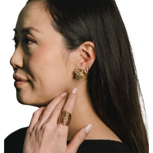Brincos Ouro 18K E Diamantes