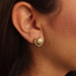 Brincos Ouro 18K E Diamantes