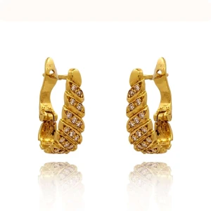 Brincos Ouro 18K E Diamantes