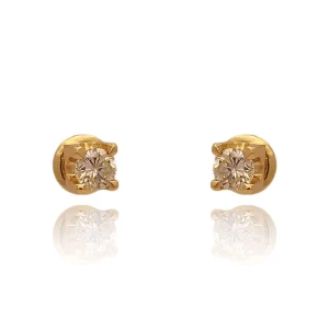 Brincos Ouro 18K E Diamantes