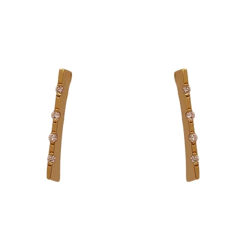 Brincos Ouro 18K E Diamantes