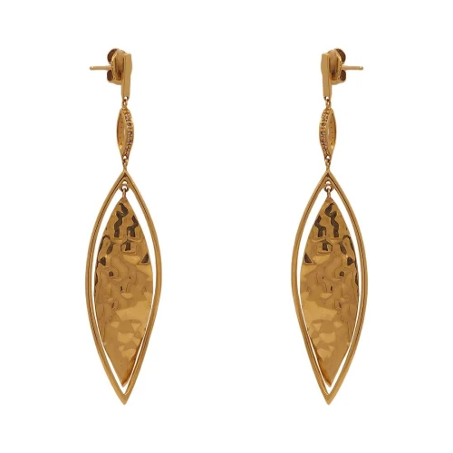 Brincos Ouro 18K E Diamantes