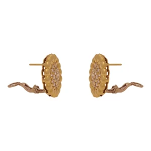 Brincos Ouro 18K E Diamantes
