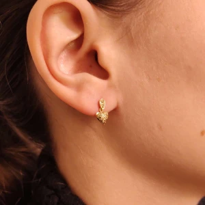 Brincos Ouro 18K E Diamantes