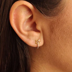 Brincos Ouro 18K E Diamantes Brincos Ouro 18K E Diamantes