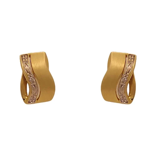 Brincos Ouro 18K E Diamantes