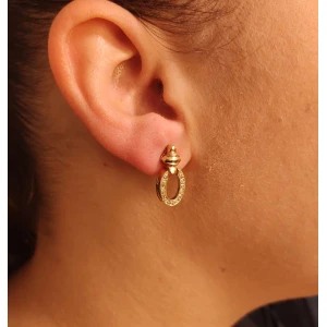 Brincos Ouro 18K E Diamantes