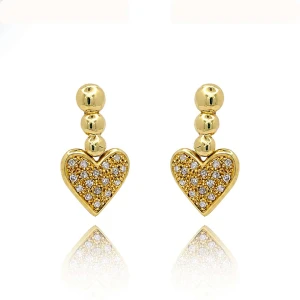 Brincos Ouro 18K E Diamantes