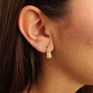 Brincos Ouro 18K E Diamantes